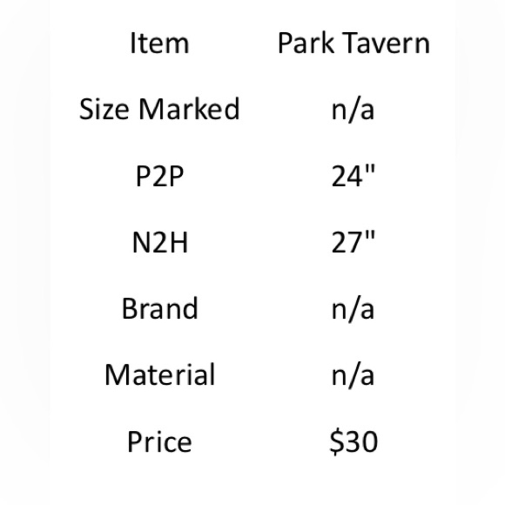 Blue Park Tavern Jersey T-shirt - Number 15, Size L - Picture 4 of 4